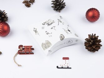 Be Nice Přírodní vánoční krabičky na balení - světlé Střední krabička 21x16x4,5 cm