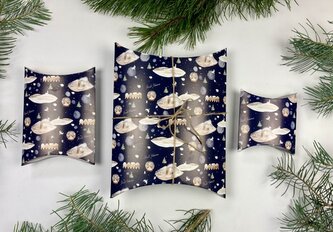 Be Nice Nebeské vánoční krabičky na balení Malá krabička   14x13,5x4 cm