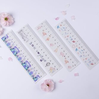 Be Nice pravítko 15 cm Plameňáci