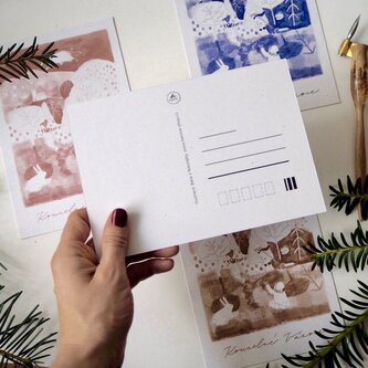 Be Nice Sada pohledů Kouzelné Vánoce - 4 ks