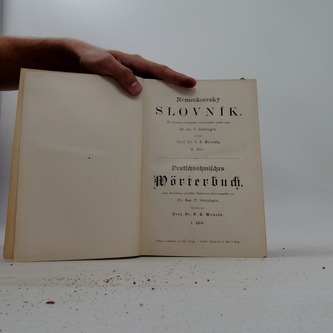 Německočeský slovník. Díl I.