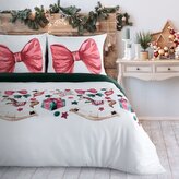 Vánoční mikrovláknové povlečení XMAS GIFT 1x 140x200 cm, 1x povlak 70x80 cm MyBestHome