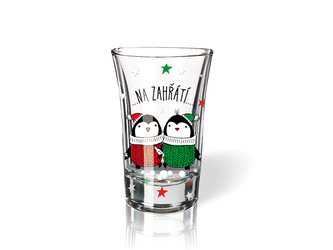 Nekupto Vánoční vtipný panák Na zahřátí, tučňáci