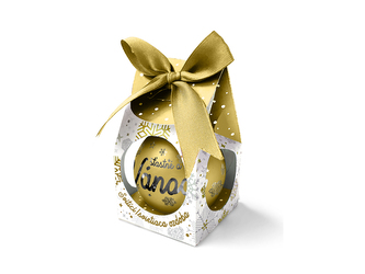 Nekupto Vánoční koule s potiskem Šťastné a veselé Vánoce svítící