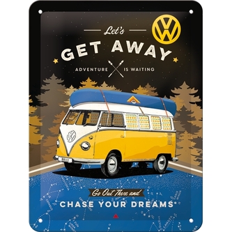 Nekupto Cedule 15x20 VW Bulli Let's Get Away (Night) NA26251