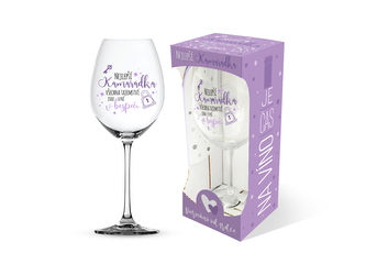 Nekupto Sklenice na víno Nejlepší kamarádka - všechna tajemství jsou u ní v bezpečí
