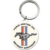 Nekupto Retro klíčenka kulatá Ford Mustang (Horse & Stripes) NA48041