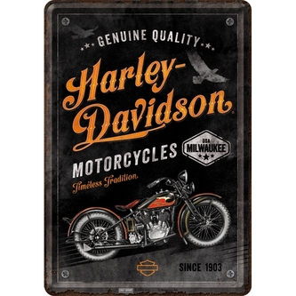 Nekupto Plechová pohlednice Harley-Davidson Timeless Tradition NA10329