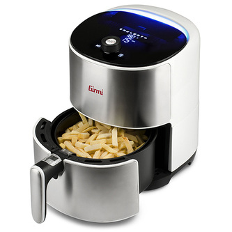 Horkovzdušná fritéza Girmi, FG9501, kapacita koše 3,2 L, digitální displej, časovač, 8 přednastavených programů, 1500 W