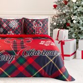 Vánoční mikrovláknové povlečení MERRY CHRISTMAS I. 1x 140x200 cm, 1x povlak 70x80 cm MyBestHome