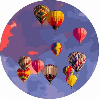 Malowanie po numerach okrągłe - Kapadocja 40cm