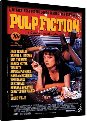 Obraz na zeď - Pulp Fiction: Historky z podsvětí - Uma On Bed, 30 × 40 cm