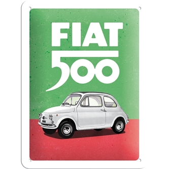 Nekupto Cedule 15x20 Fiat 500 (Italian Colours) NA26254