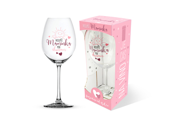 Nekupto Sklenice na víno Nejlepší maminka pod sluncem