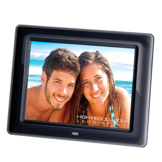 Fotorámeček Trevi, DPL 2218 BK, LED displej 8", vestavěný reproduktor, dálkový ovladač, 5 V, barva černá