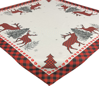 Vánoční ubrus na stůl JENIFER 85x85 cm Mybesthome