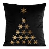 Vánoční polštář JOYCE černá 45x45 cm MyBestHome