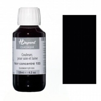 Napařovací barva na hedvábí Dupont 125ml – 100 Black