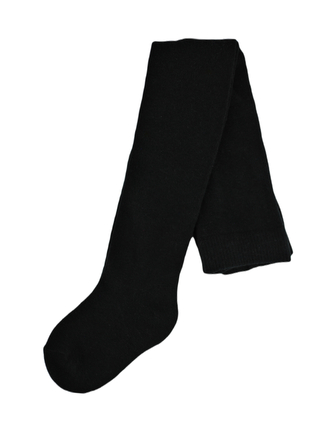 NOVITI RB001-U-02 Rajstopy bawełna gładkie czarne 128/134