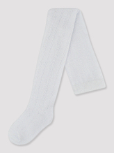 NOVITI RB008-G-01 Rajstopy bawełna ażurowe białe 80/86