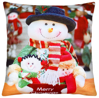 Vánoční polštář SNOWMANS 40x40 cm Mybesthome