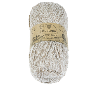 Příze MELANGE WOOL - béžová melír - 100g / 170 m