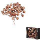 Bobule na drátku, barva béžová, cena za krabičku (24 ks).