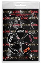 Kytarová trsátka AC/DC: Fifty set 5 kusů