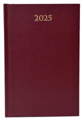 Terminarz 2025 dzienny B6 Divas bordowy