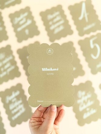 Milníkové kartičky pro miminka béžové