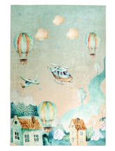 Kobereček dětský - Balón modrošedá - šíře 100 cm , délka 150 cm