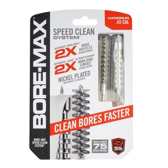 Real Avid - Zestaw do czyszczenia broni Bore Max Speed Clean System - .45  - AVBMSET45