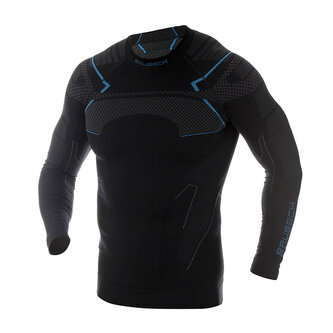 Brubeck - Bluza termoaktywna Thermo - Nilit® Heat - Czarno-Niebieska - LS13040A - M