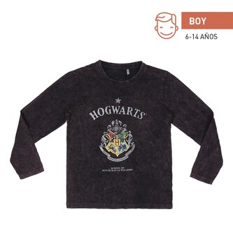 Bluzka chłopięca z długim rękaw Hogwarts Harry Potter