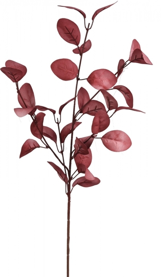 Větev s listy bordó 81cm