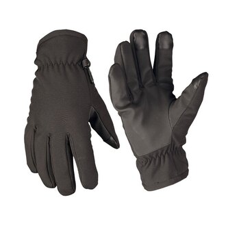 Mil-Tec - Rękawice zimowe Softshell Thinsulate - Czarny - 12521302 - M