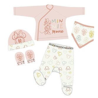 Komplet niemowlęcy 5 elementów Myszka Minnie