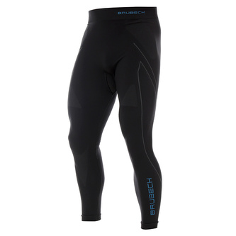 Brubeck - Legginsy termoaktywne Thermo - Nilit® Heat - Czarno-niebieskie - LE11840A - L