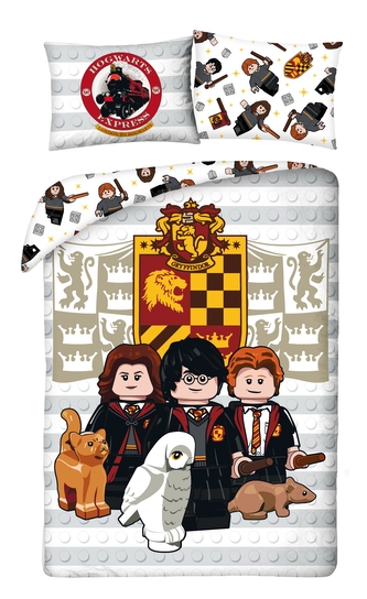 Pościel 140x200 cm + 70x90cm Lego Hary Potter