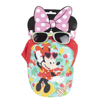 Czapka z daszkiem + okulary przeciwsłoneczne Myszka Minnie