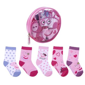Skarpetki niemowlęce 5 par Świnka Peppa