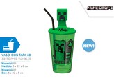 Kubek ze słomką 500ml 3D Minecraft