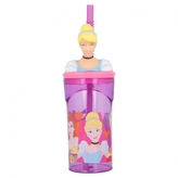Kubek 3D ze słomką 360 ml Księżniczki