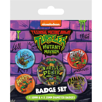 Plackový set Teenage Mutant Ninja Turtles: Mutant Mayhem
