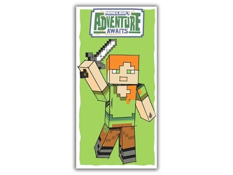 Ręcznik plażowy / kąpielowy 70 x 140 cm Minecraft
