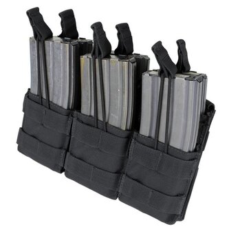 Condor - Triple Stacker M4 Mag Pouch - Czarny - MA44-002 Condor - Triple Stacker M4 Mag Pouch - Czarny - MA44-002