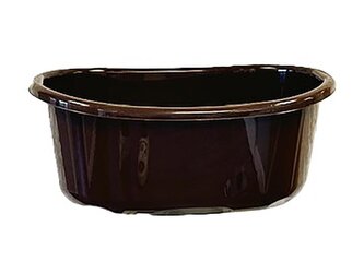 20LITROVÁ OVÁLNÁ MÍSA S UŠIMA HNĚDÁ - JAG