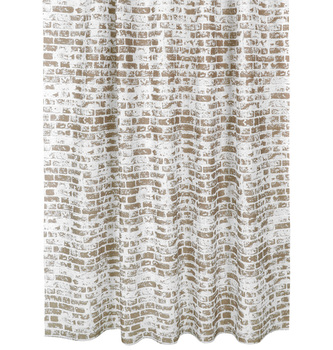 Koupelnové závěsy - Zeď hnědá - 180x200 cm