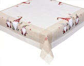 Ubrus Vánoční, Trpaslíci s lucernou, béžovo bílý 40 x 85 cm