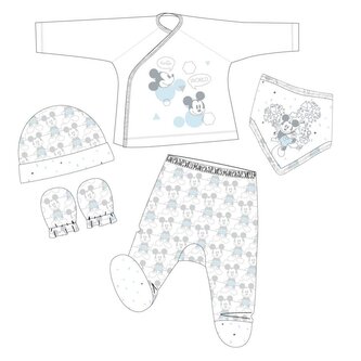 Komplet niemowlęcy 5 elementów Myszka Mickey